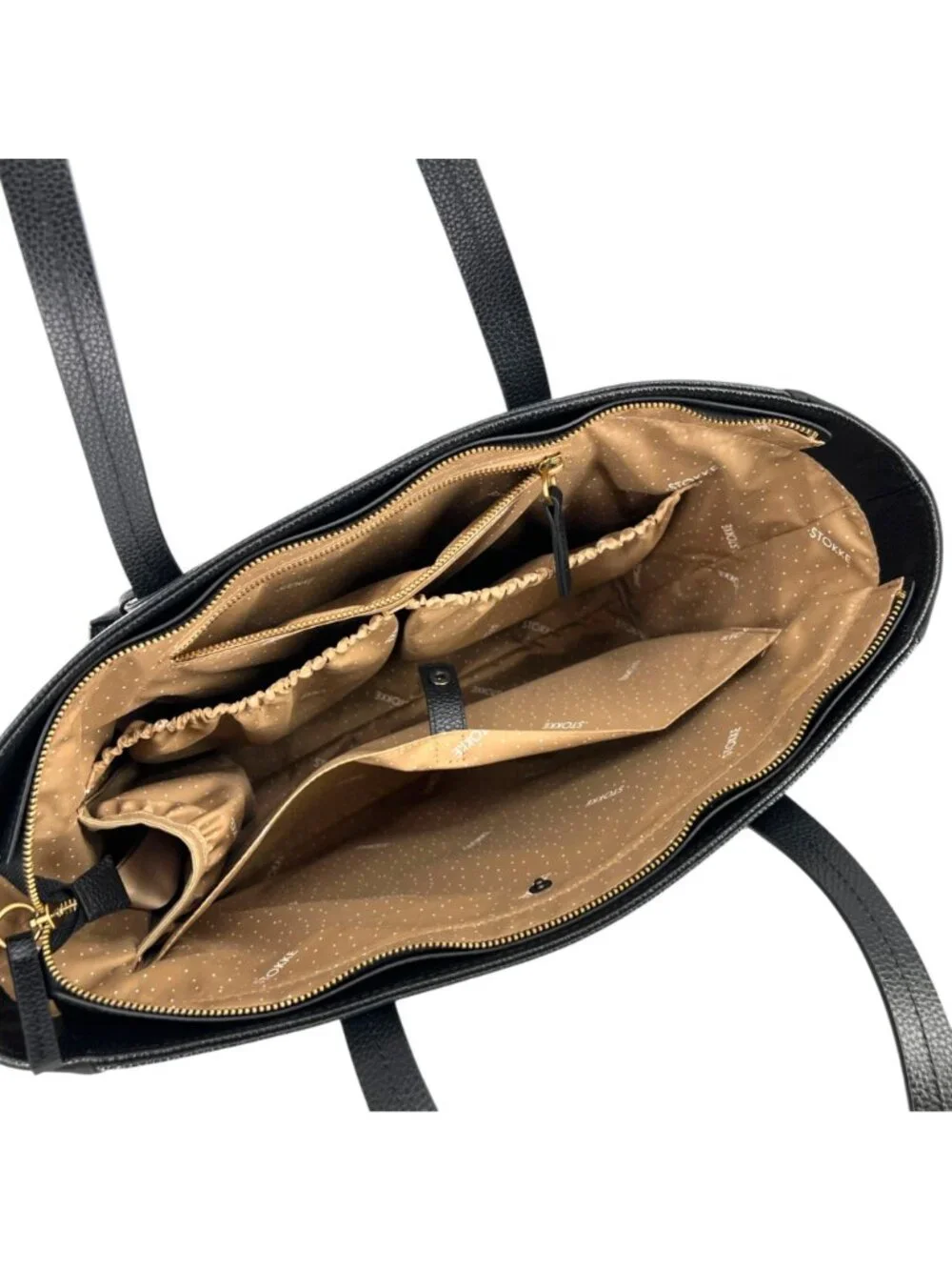 Stokke Explory X Signature Changing Bag Signature Black Faux Leather Nylon